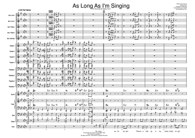 As Long As I'm Singing - Score Only
