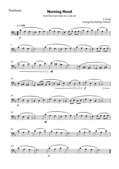 Morning Mood (solo trombone - level 3)