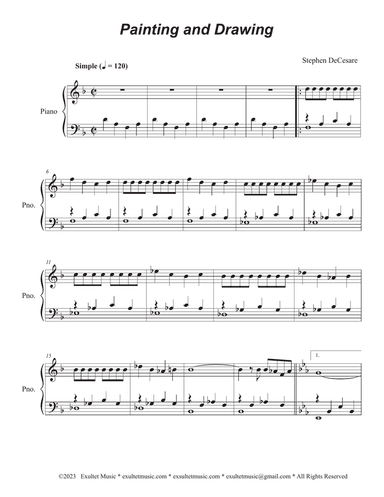 Painting and Drawing (Easy Piano solo)