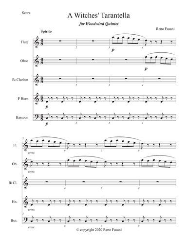 A Witches' Tarantella (for W.W. Quintet)