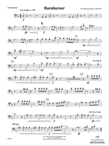 Barnburner: 1st Trombone