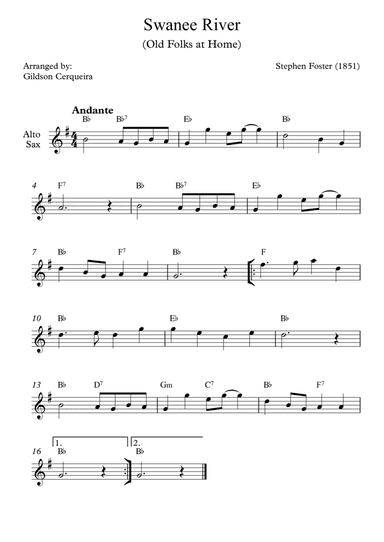 Swanee River (Old Folks at Home)