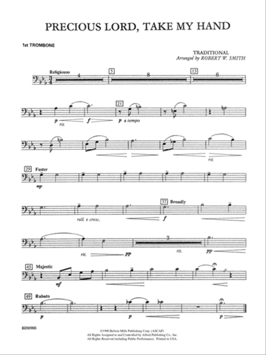 Precious Lord, Take My Hand: 1st Trombone