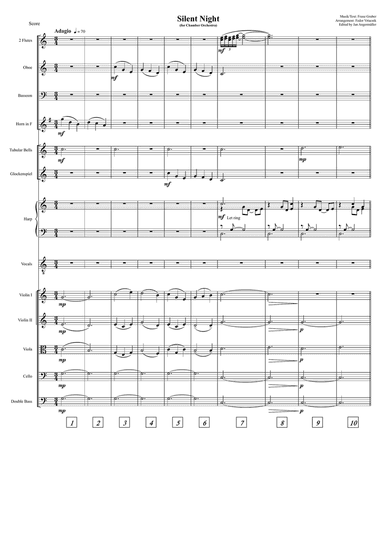 Silent Night / Stille Nacht (Chamber Orchestra+Solo Vocal, Score only)
