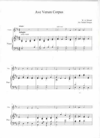 Ave Verum - Violin & Piano