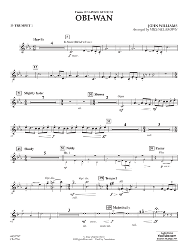 Obi-Wan (arr. Michael Brown) - Bb Trumpet 1