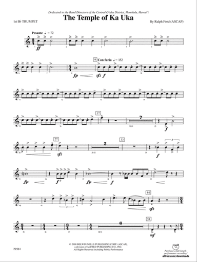 The Temple of Ka Uka: 1st B-flat Trumpet
