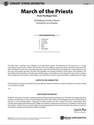 March of the Priests: Score