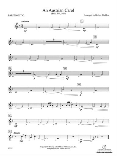 An Austrian Carol: Baritone T.C.