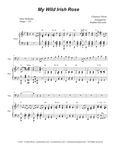 My Wild Irish Rose (Trombone solo and Piano)
