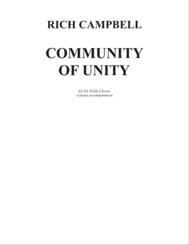 Community of Unity SA+piano
