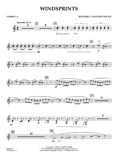 Windsprints - F Horn 3 & 4