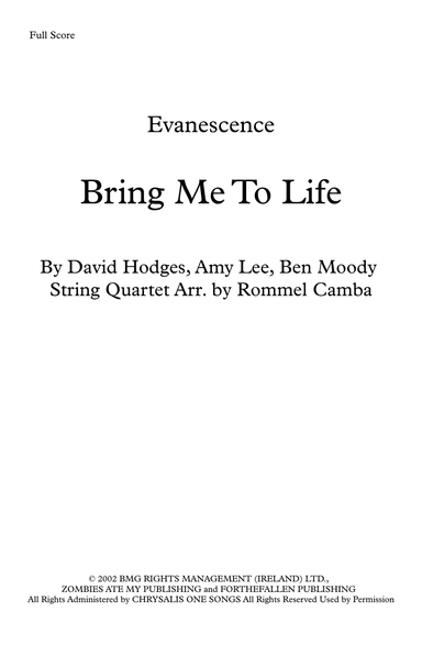 Bring Me To Life
