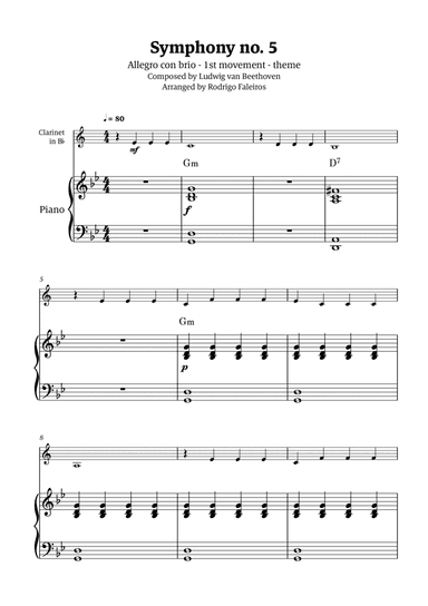 Symphony no. 5 - 1st movement (theme)