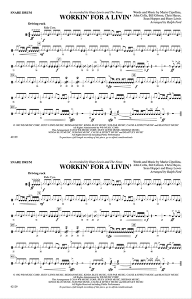 Workin' for a Livin': Snare Drum