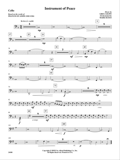 Instrument of Peace: Cello