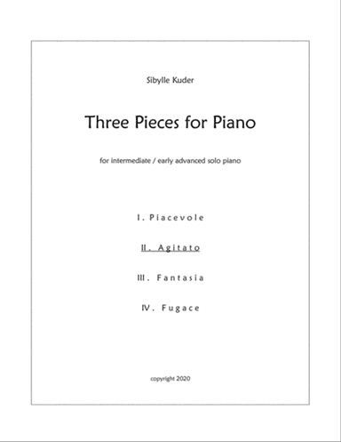 Three Pieces for Piano II. Agitato