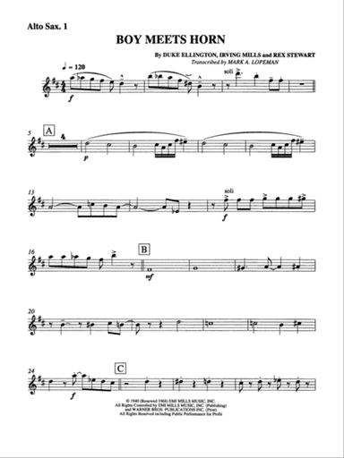 Boy Meets Horn: E-flat Alto Saxophone