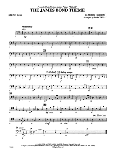 The James Bond Theme: String Bass