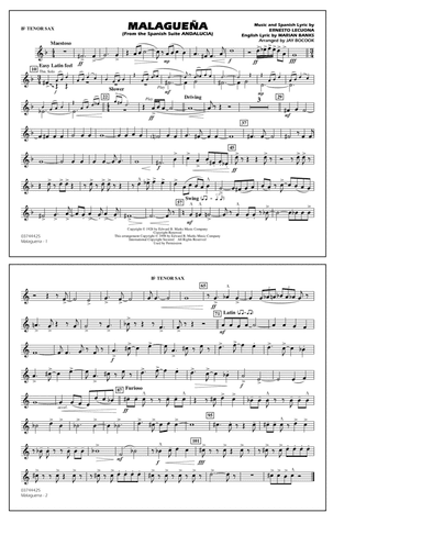 Malagueña (arr. Jay Bocook) - Bb Tenor Sax
