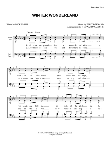 Winter Wonderland (arr. Ed Waesche)