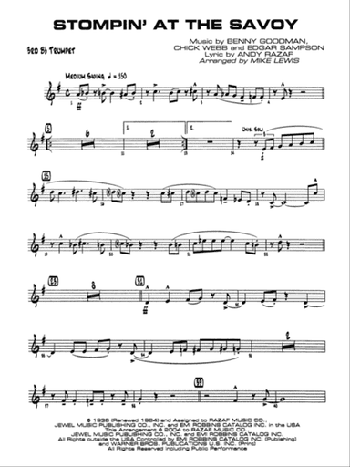Stompin' at the Savoy: 3rd B-flat Trumpet