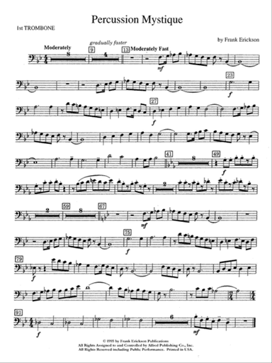 Percussion Mystique: 1st Trombone