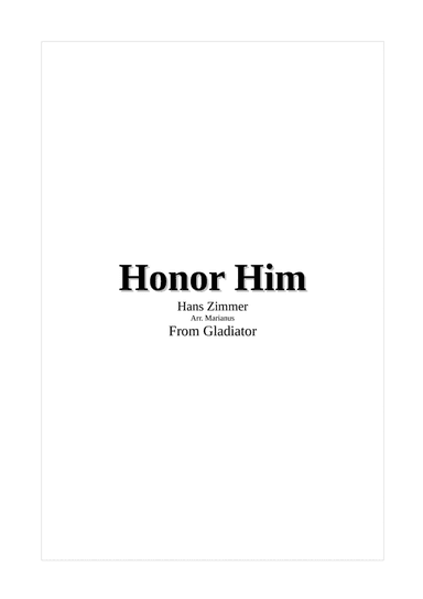 Honor Him