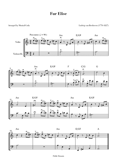 Fur Elise - Violin & Violocello