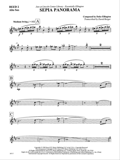 Sepia Panorama: 2nd E-flat Alto Saxophone