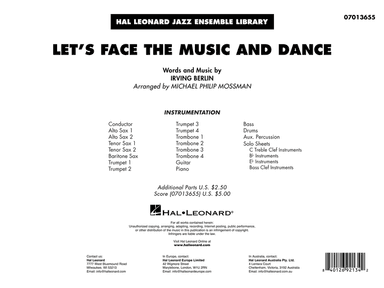 Let's Face the Music and Dance (arr. Michael Philip Mossman) - Conductor Score (Full Score)