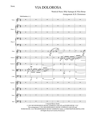 Via Dolorosa - Score Only