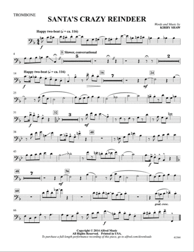 Santa's Crazy Reindeer: Trombone