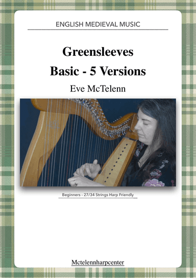 - Greensleeves - 6 versions -beginner to intermediate & 27/34 String Harp | McTelenn Harp Center