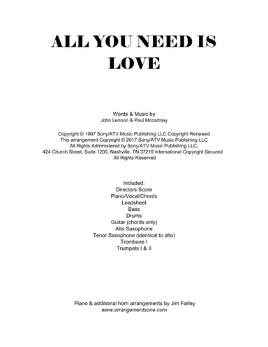 All You Need Is Love
