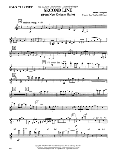 The Second Line: Solo Clarinet