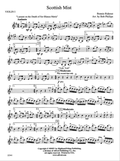 Scottish Mist: 1st Violin