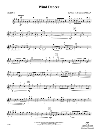 Wind Dancer: 1st Violin