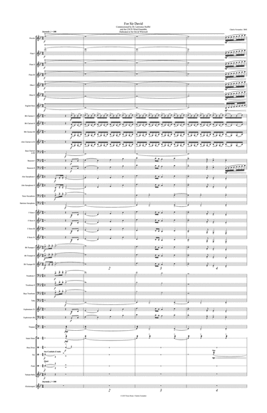 For Sir David: Score