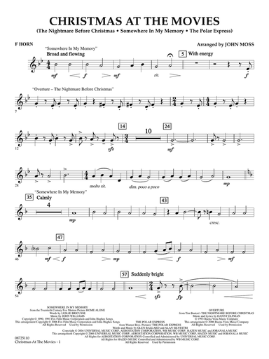 Christmas at the Movies - F Horn