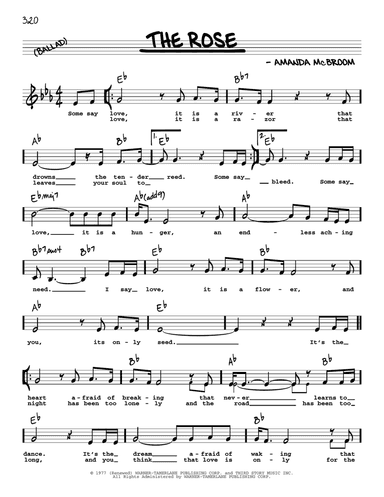 The Rose (Low Voice)