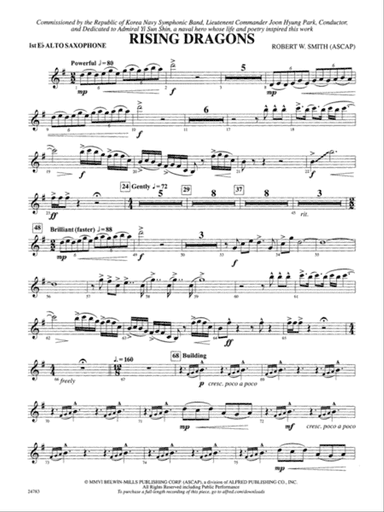 Rising Dragons: E-flat Alto Saxophone