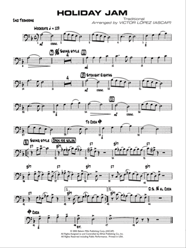 Holiday Jam: 2nd Trombone