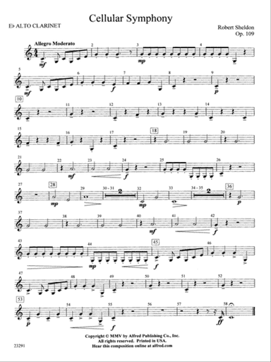 Cellular Symphony: E-flat Alto Clarinet