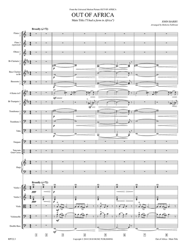 Main Title - Out Of Africa