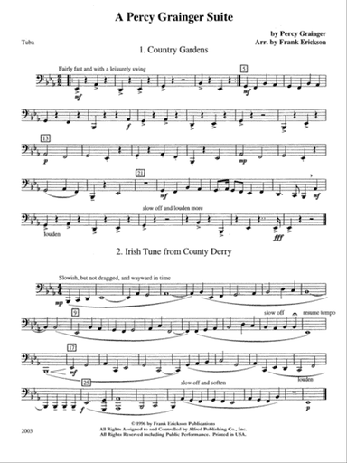 A Percy Grainger Suite: Tuba