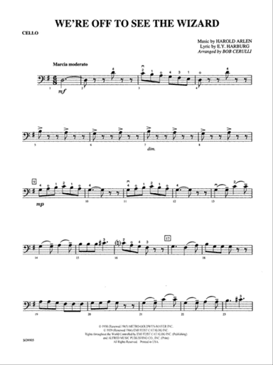 We're Off to See the Wizard: Cello