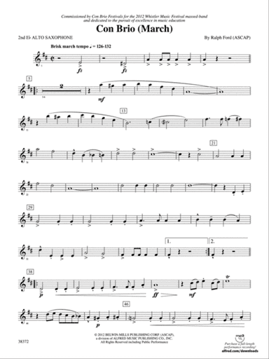 Con Brio: 2nd E-flat Alto Saxophone