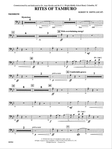 Rites of Tamburo: 1st Trombone