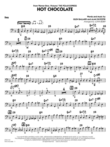 Hot Chocolate (from The Polar Express) (arr. John Berry) - Bass